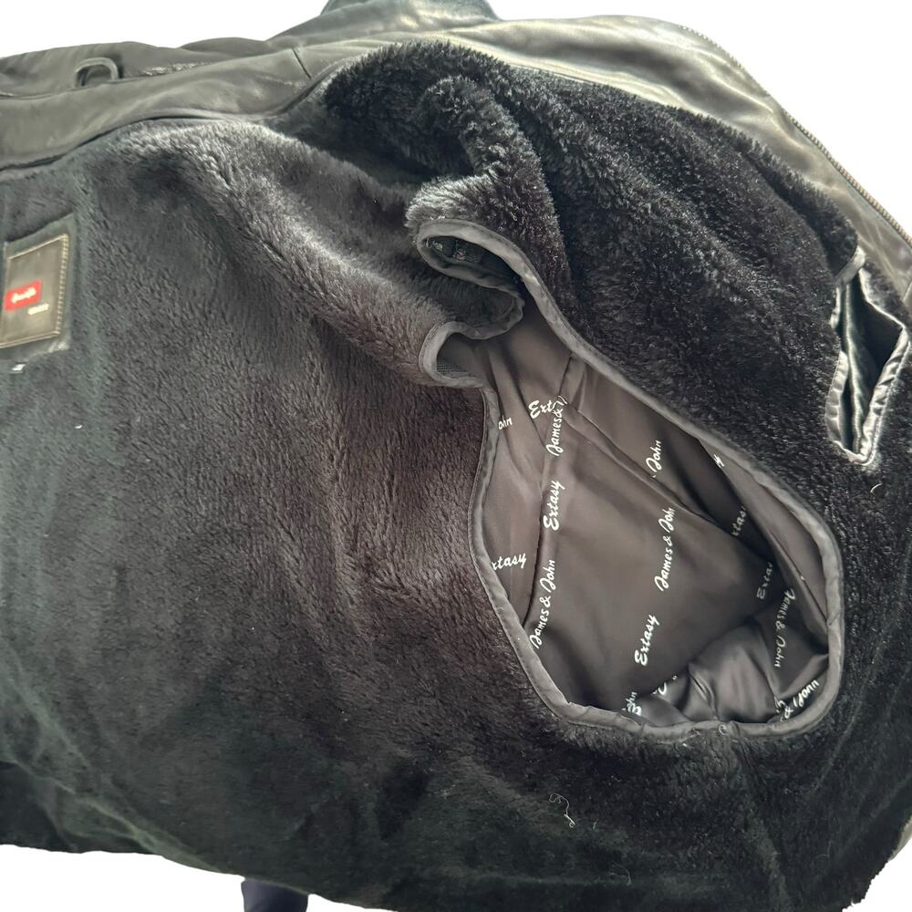 James & John Extasy Leather Jacket Classic Edgy Motorcycle Going Out Coat Big 2X - Picture 13 of 16